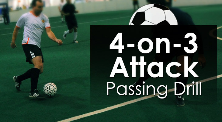 4-on-3 Attack - Passing Drill